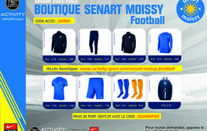 Ouverture de la boutique en ligne du club
