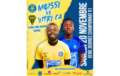 SENIORS R1 : 6° journée de championnat contre Vitry