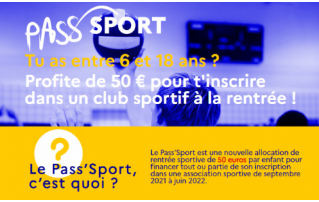 Derniers jour pour nous ramener le Pass'Sport