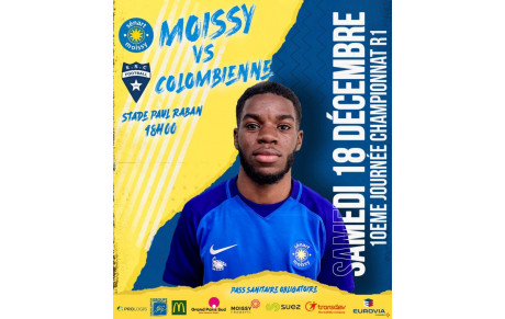 SENIORS R1 : 10° journée de championnat contre Colombienne