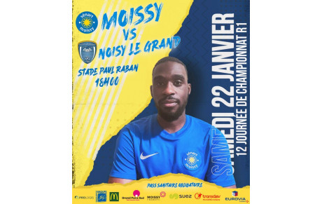 R1 : Réception de Noisy-le-Grand pour la 12° journée 